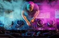 DJ mixing music at a party