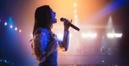 Professional singers performing on stage